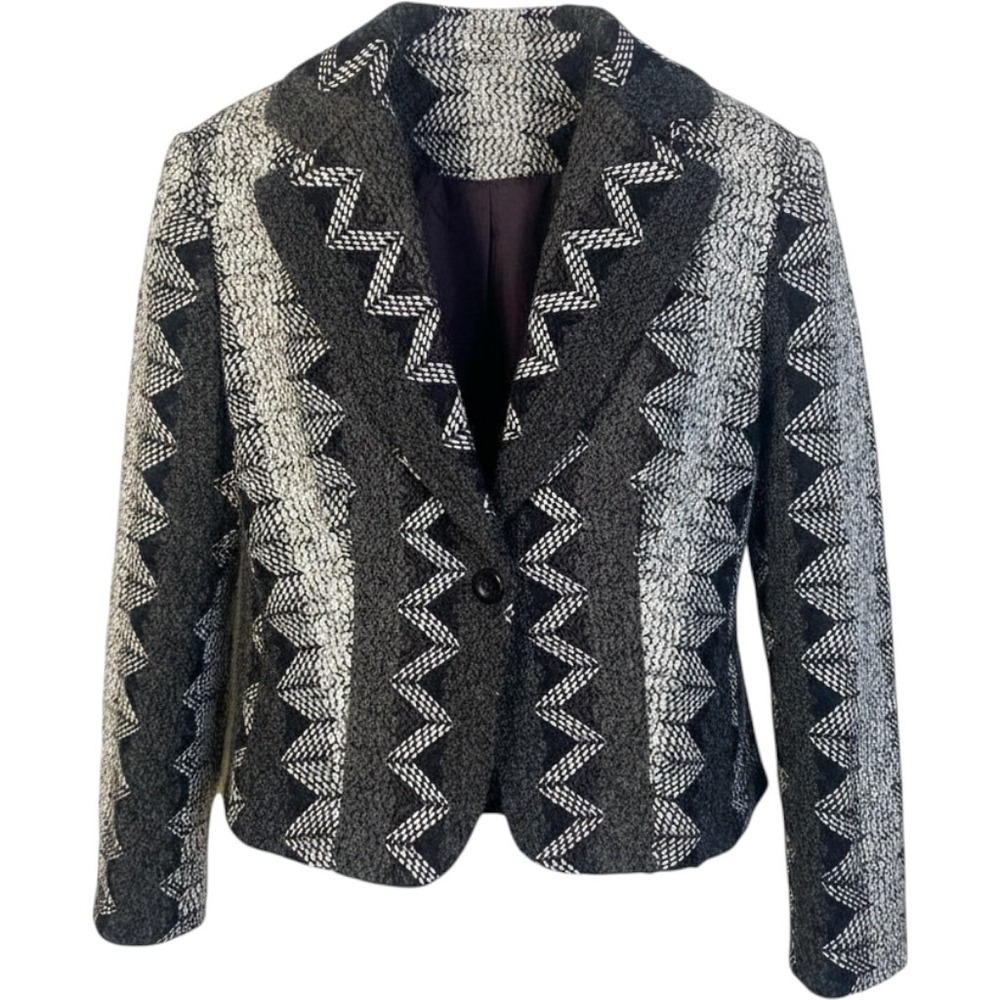 Talk of the Walk Blazer Women 10 Boucle‎ Wool Blend Office Chic Quiet Luxury